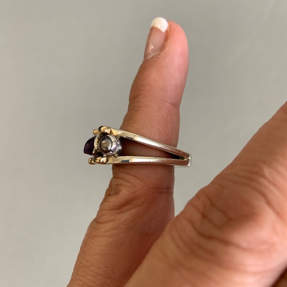 Lilly Barrack Jewelry Lilly Barrack 4k Gold Bar Sterling Silver